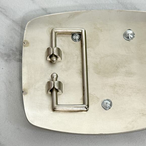 Letter U Initial Monogram Silver Tone Belt Buckle ✨ - Picture 6 of 14